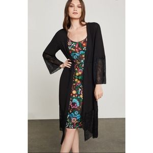BCBGMaxAzaria Lace Robe Jacket